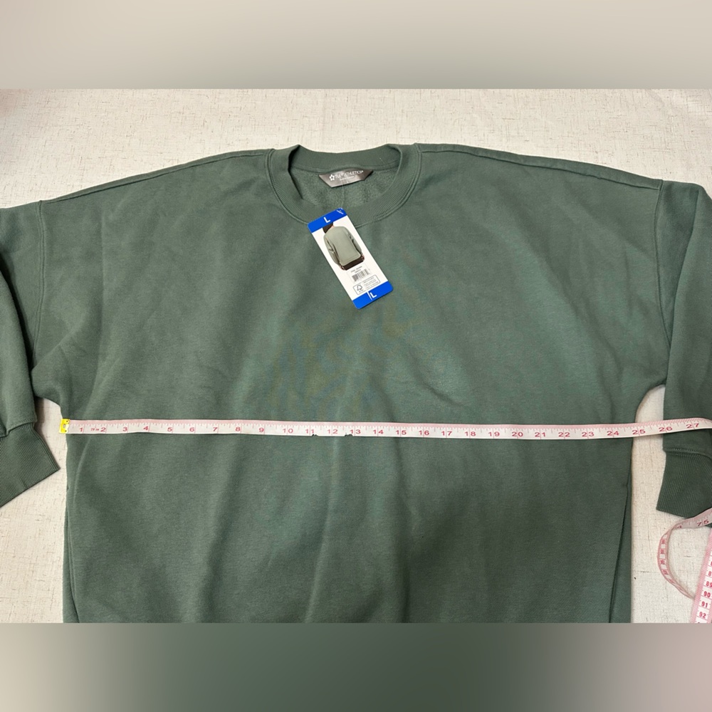 Tuff Athletics Green Off-the-Shoulder Sweater - Picture 7 of 13